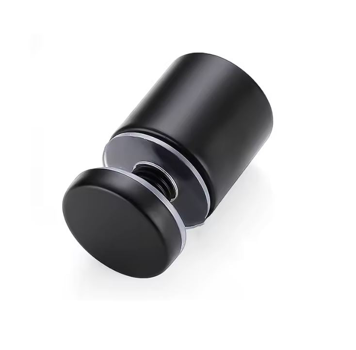 Tornillos decorativos de acero inoxidable negro, clavos dorados cepillados acrílicos. Ideales para fijación de vidrio, espejos y paneles publicitarios personalizados.
